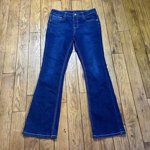 Vanilla Star Girls Dark Wash Flare Jeans Size 14 Blue Denim Bootcut